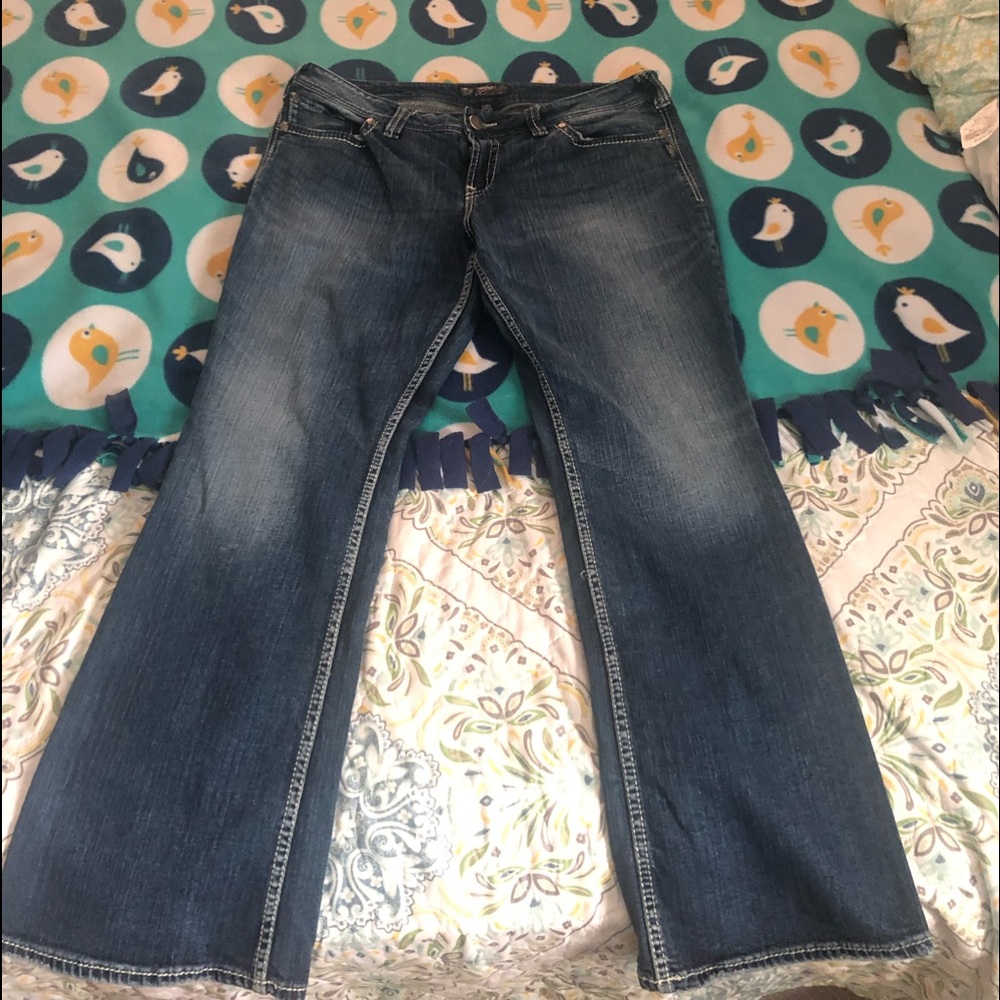 Silver jeans. Bootcut size 18 medium wash